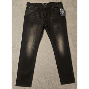 PRPS Le Sabre Jeans Slim Straight Fit Mens Size 40 x 33 Japanese Denim Black